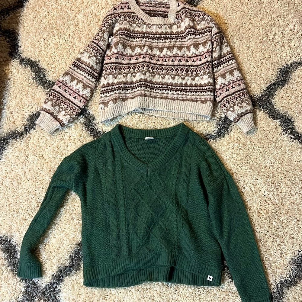 Two Abercrombie Kids Sweaters